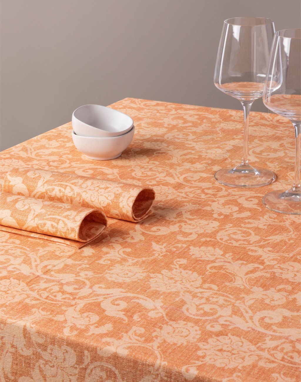 Christmas Carol Tovaglia Natalizia Jacquard 100% Poliestere: Eleganza Damascata Rosso 152x213 Cm